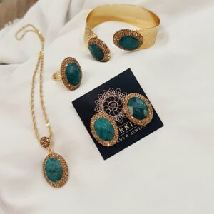 Turkish combo set in emerald