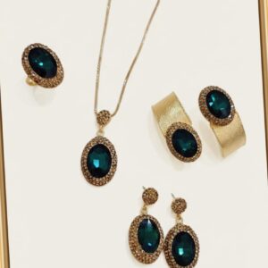 Full combo set emerald green stones