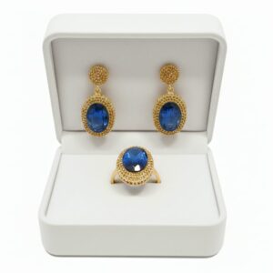 Blue sapphire 2 piece set