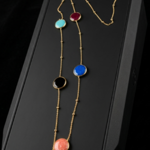 Long chain with multi colour beads (20 inches