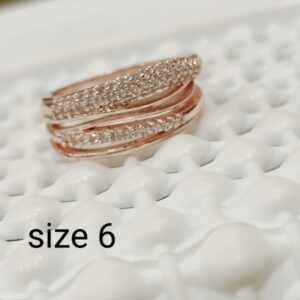 Silver ring in copper polish