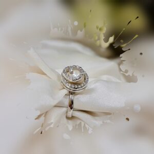 Silver ring with Perl