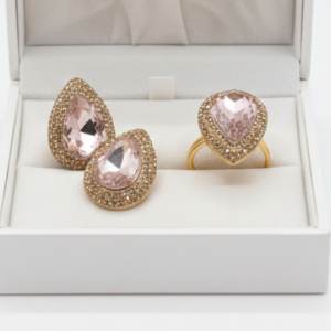 Crystal look tops with ring