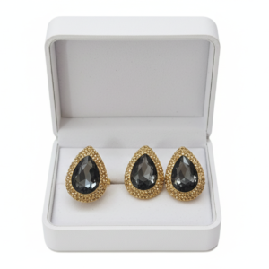 Crystal look tops with ring