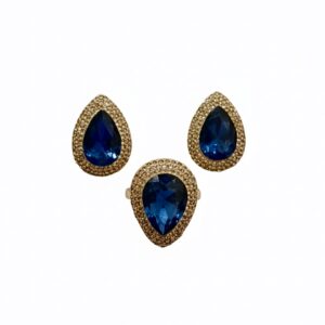 Crystal look ring and tops