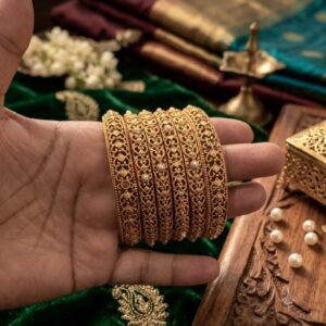 Gold plated bangles (2.25